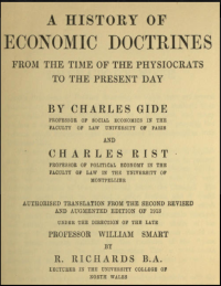 A History of Economic Doctrines